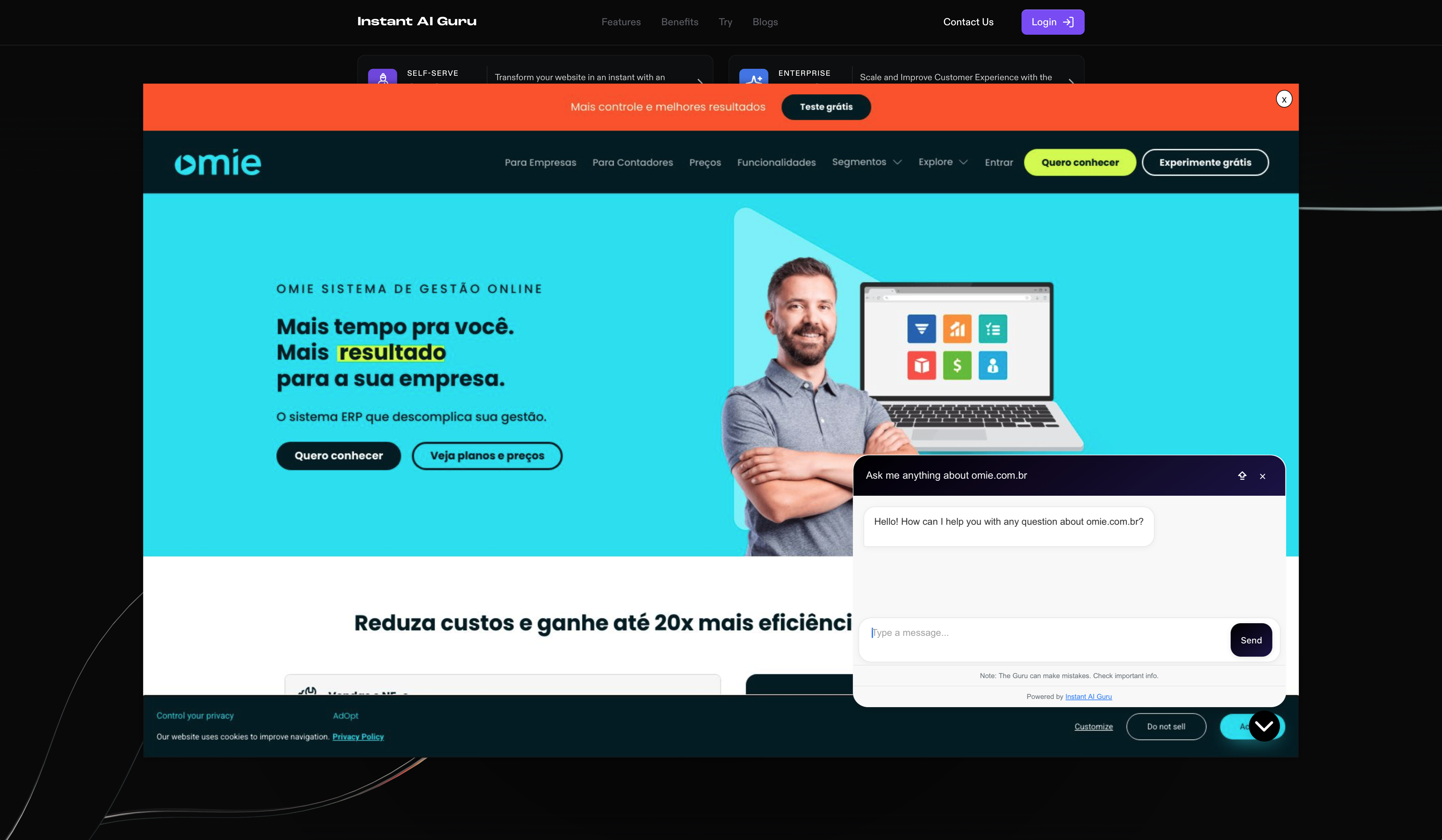 Sharable Omie Guru Screenshot
