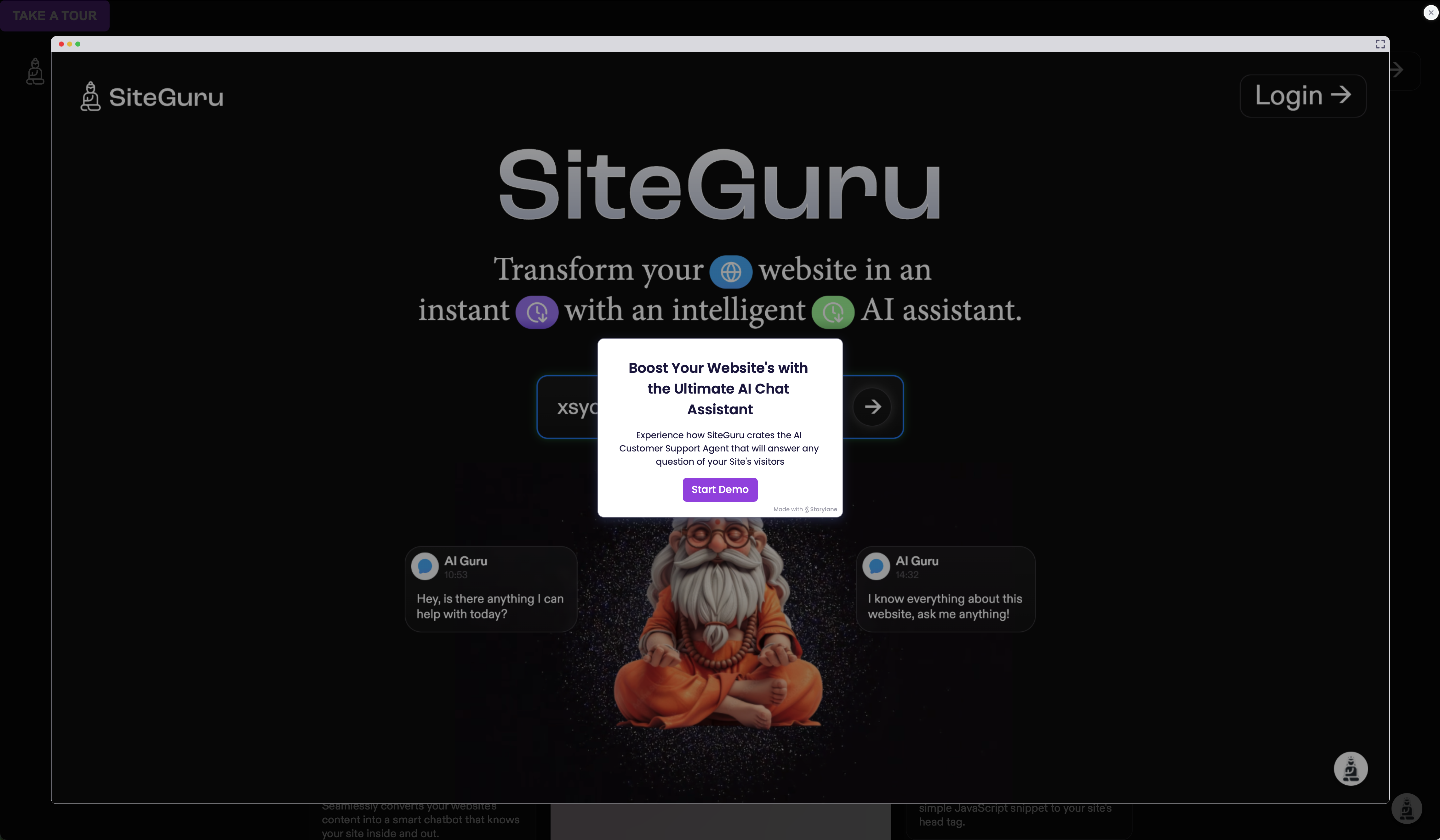 Interactive Tour Screenshot